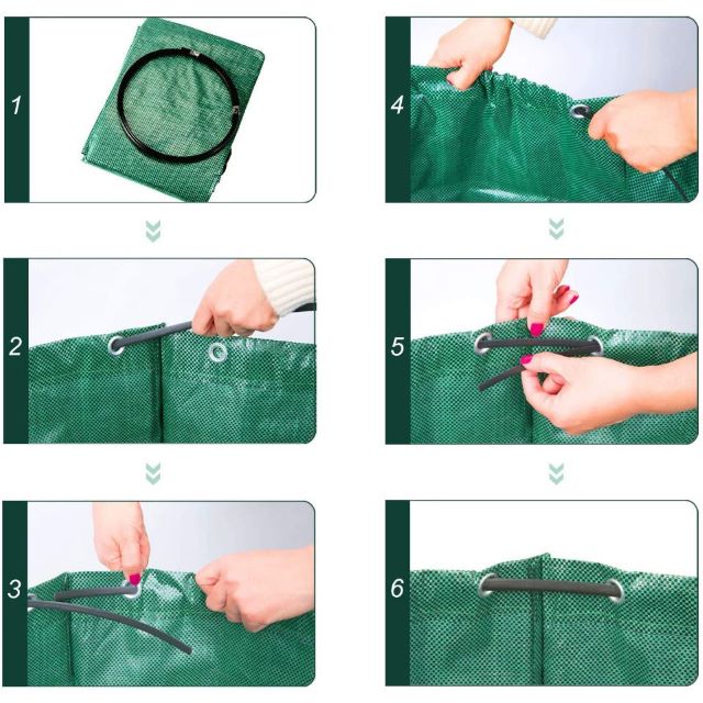 2Pack 72 Gallons Garden Waste Bags