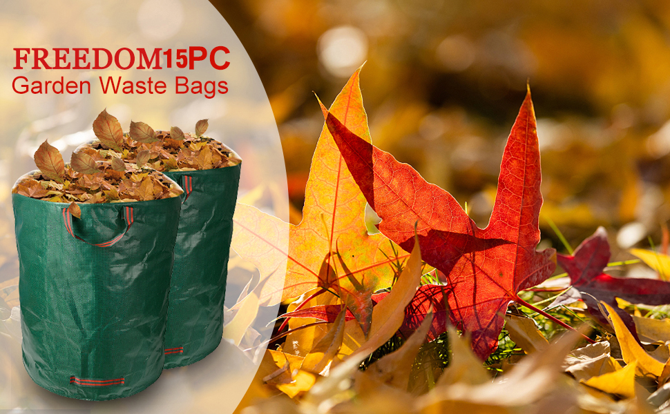 15Pack 72 Gallons Garden Waste Bags